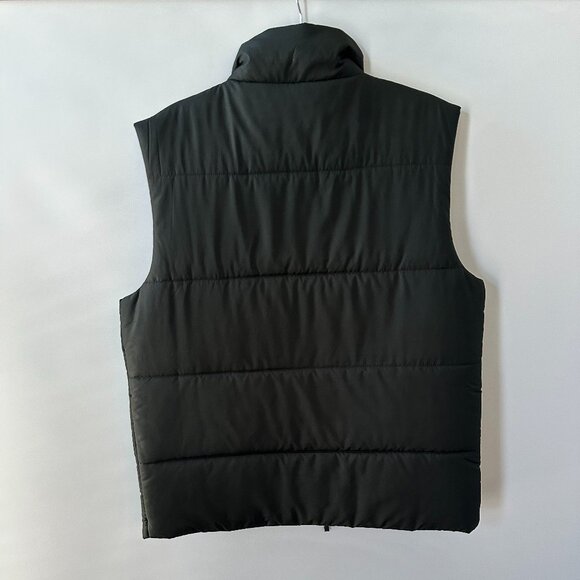 Merona Reversible Black & Grey Medium Padded Vest Jacket - Picture 2 of 14